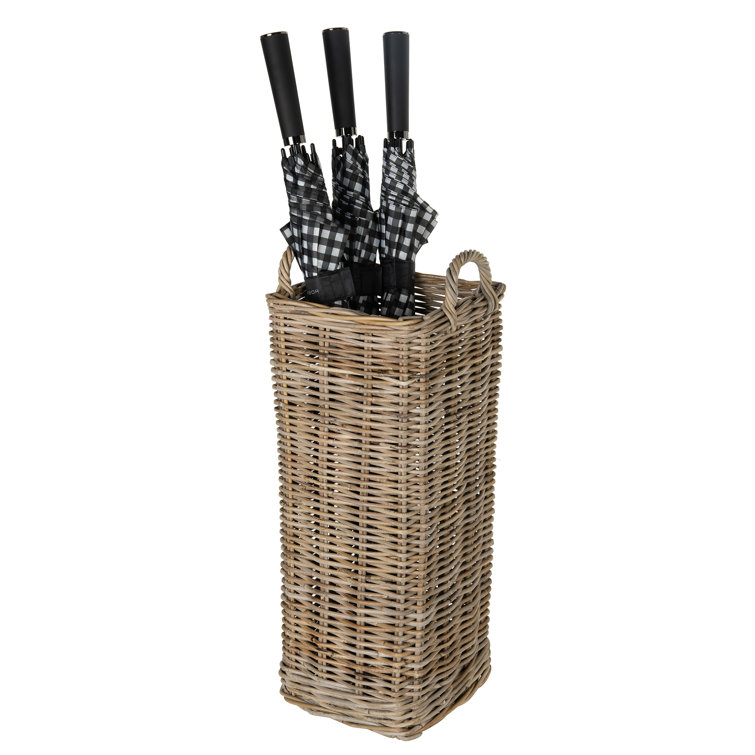 Highland Dunes Square Umbrella Wicker Basket & Reviews Wayfair Canada